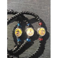 Rosary Ropes Waxed With a Picture of a Saint of Your Choice..!!