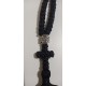 Rosary Rope with 100 Knots and an Iron Cross Desighn